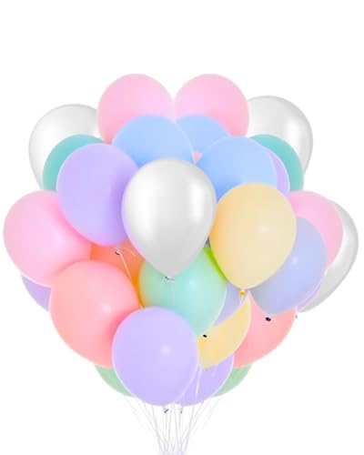 Pink & Purple Pastel Balloons - Pack of 50