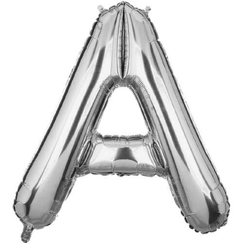 Flyloons Golden A Letter Foil Balloon, 16 inch, perfect for birthday and wedding decorations.