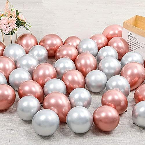Golden Chrome Balloons - Pack of 25