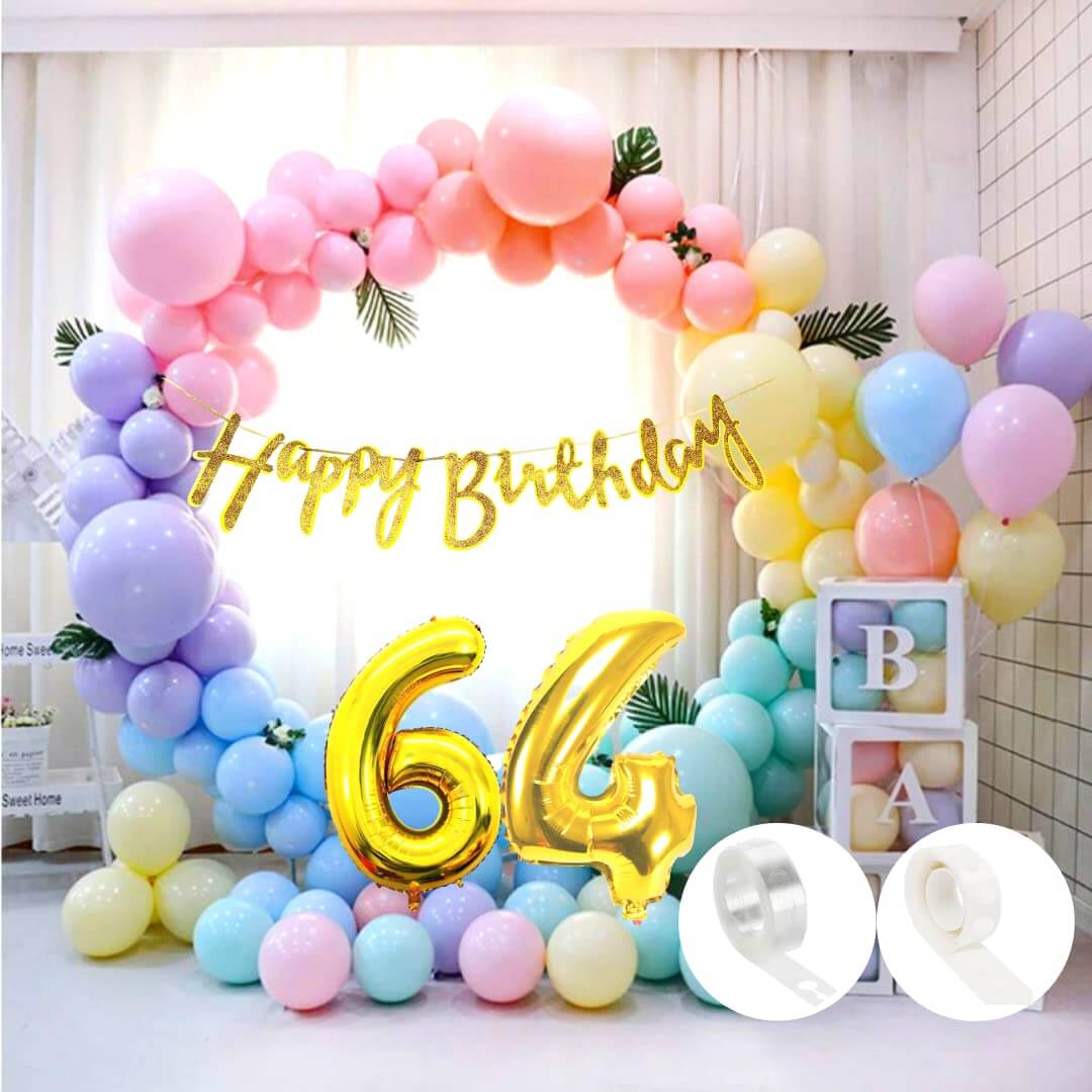 Pastel Balloons Multicolour - Pack of 50
