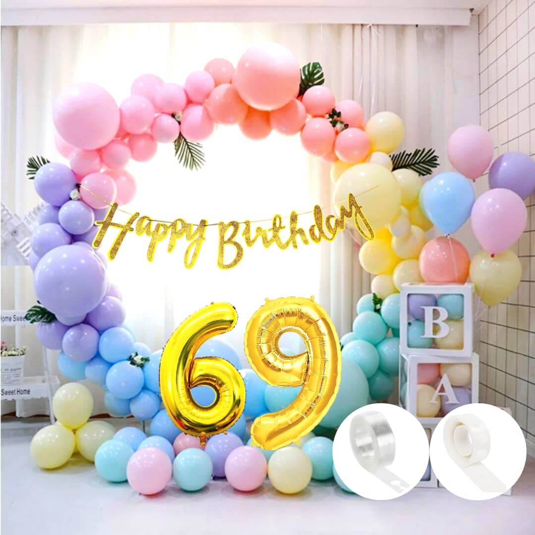 Pastel Balloons Multicolour - Pack of 50