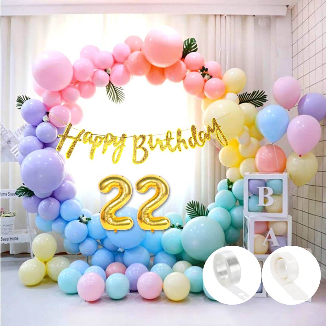 Pastel Balloons Multicolour - Pack of 50