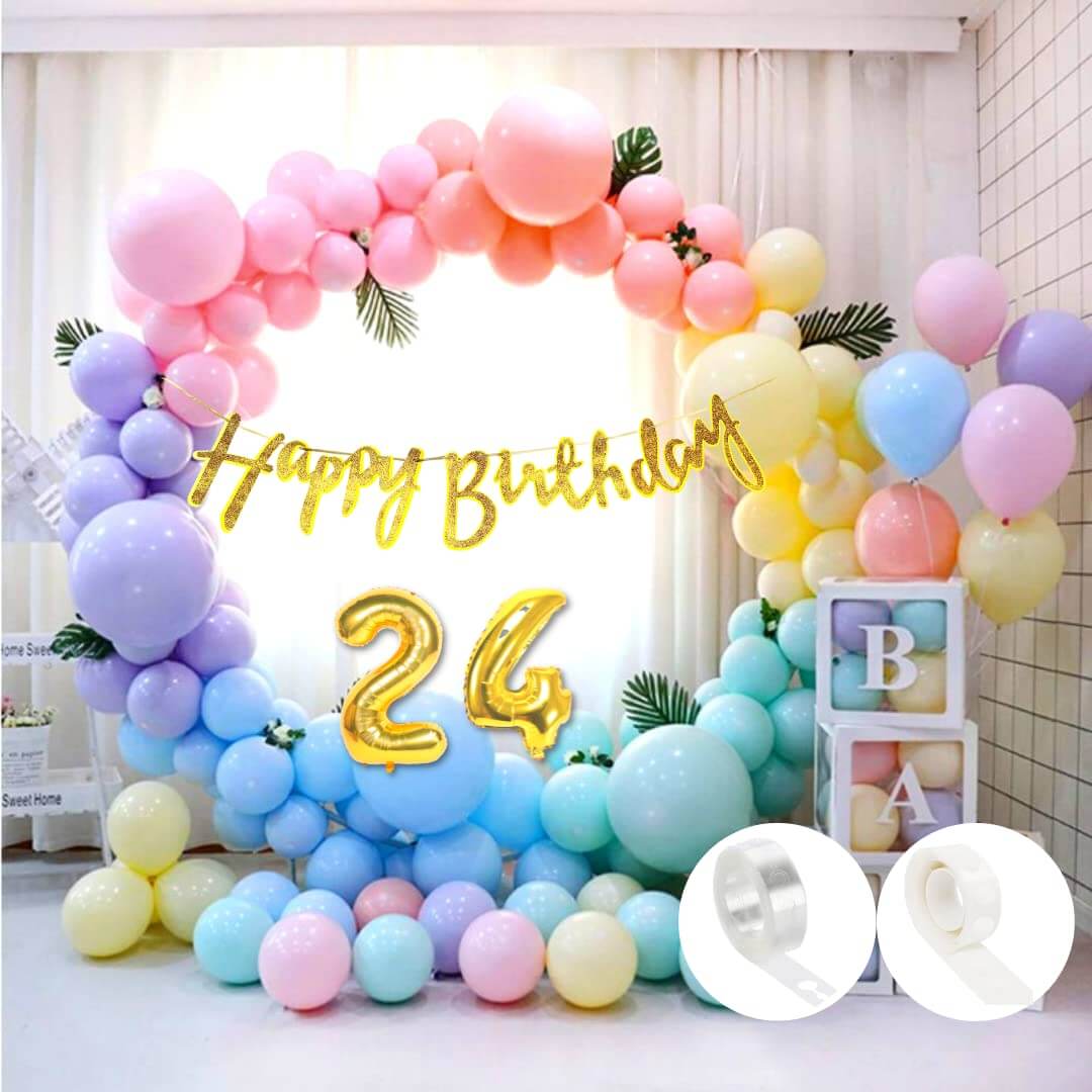 Pastel Balloons Multicolour - Pack of 50