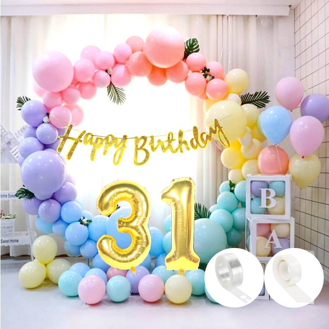 Pastel Balloons Multicolour - Pack of 50