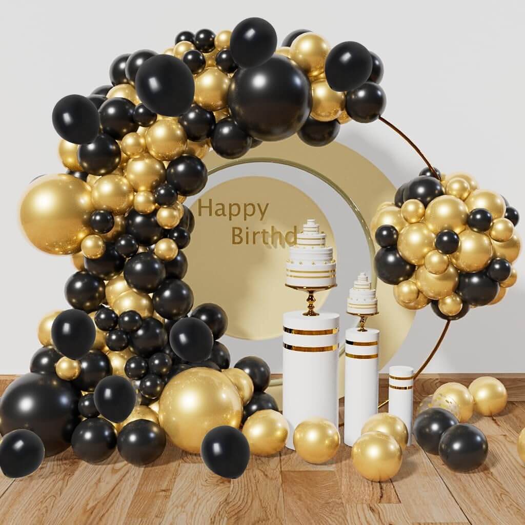 Golden Chrome Balloons - Pack of 25