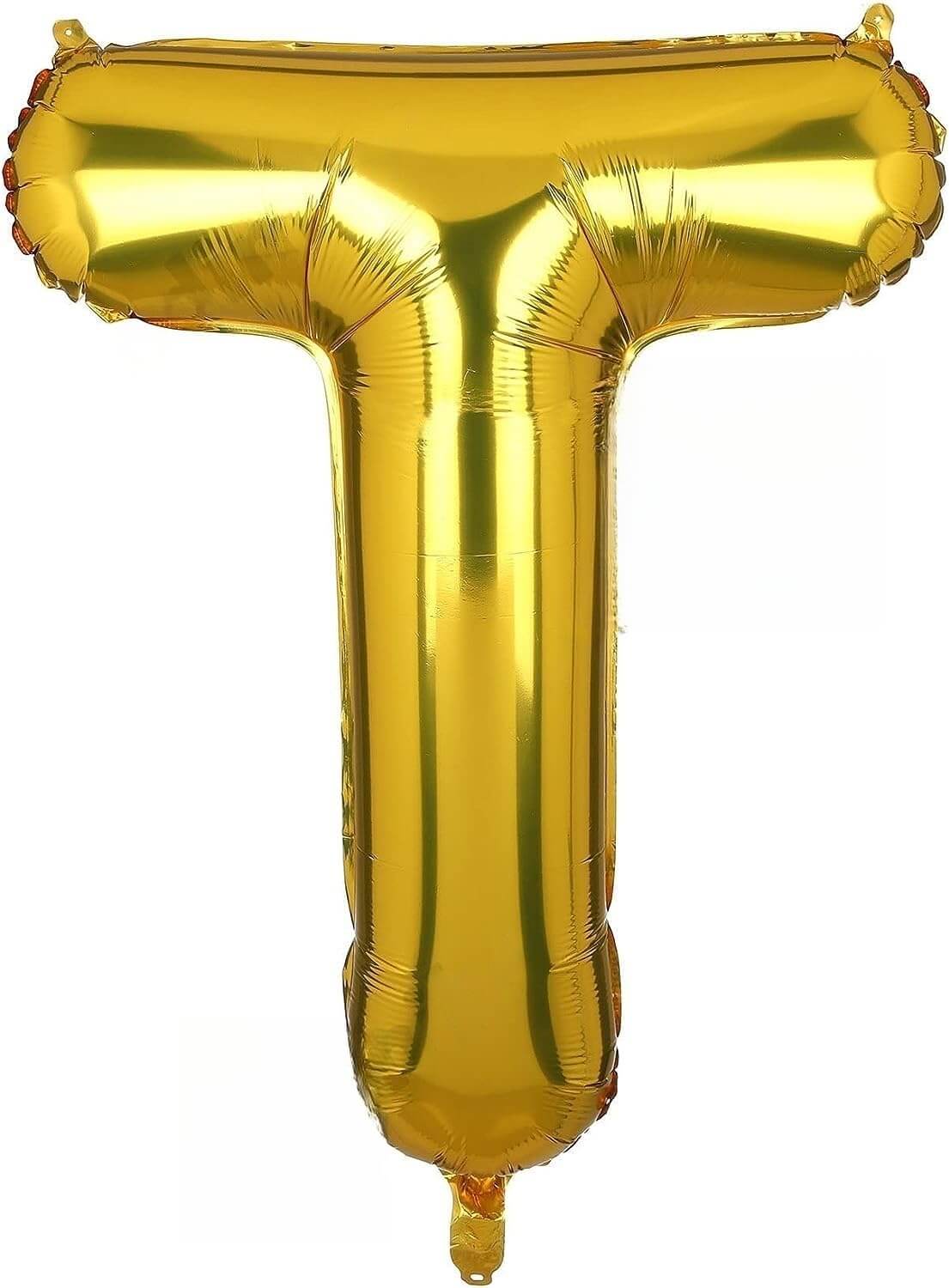Golden T Letter Foil Balloon - 16 Inch - Ideal for Birthday, Anniversary, and Custom Celebration Decor