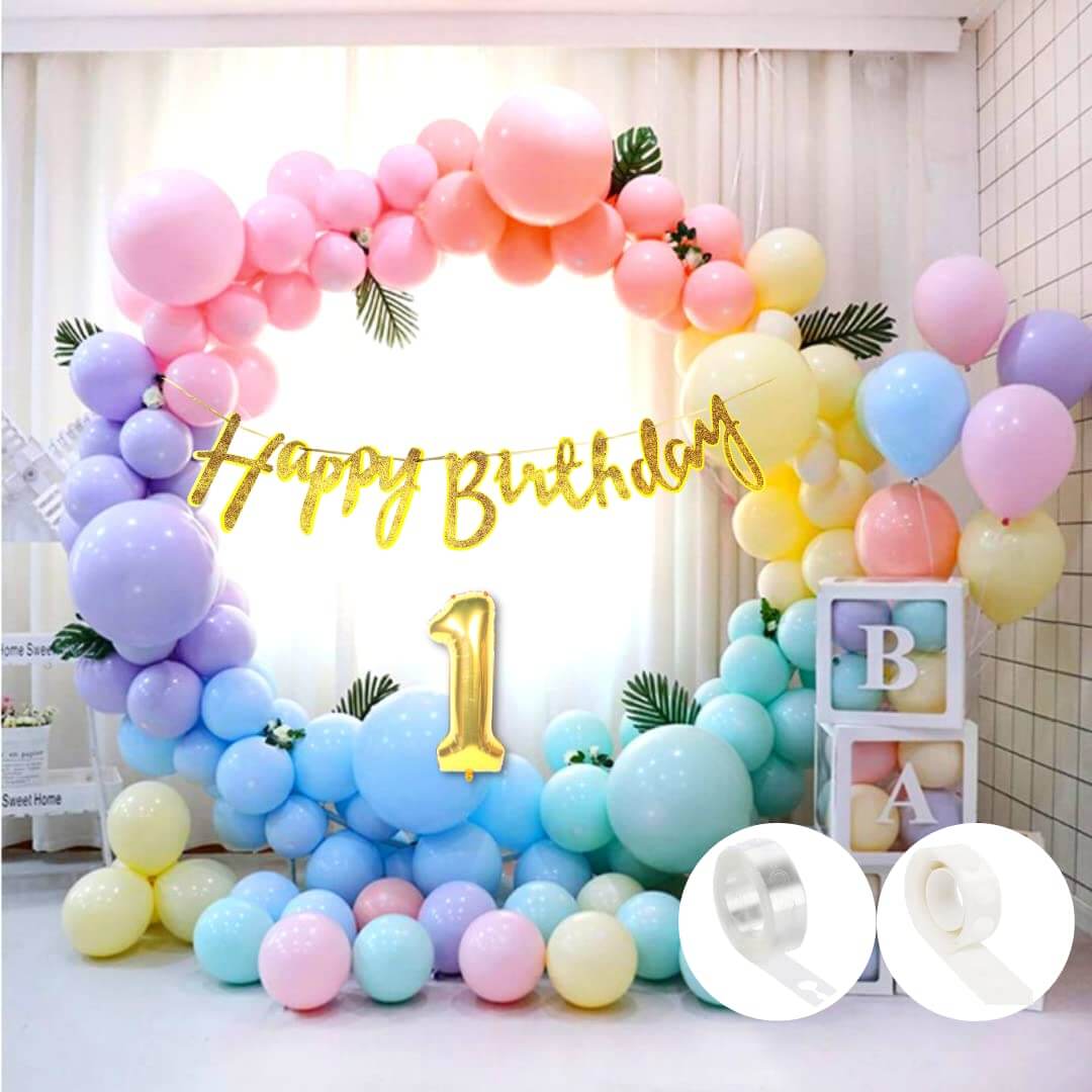 Pastel Balloons Multicolour - Pack of 50