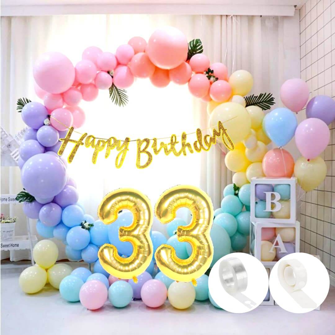 Pastel Balloons Multicolour - Pack of 50