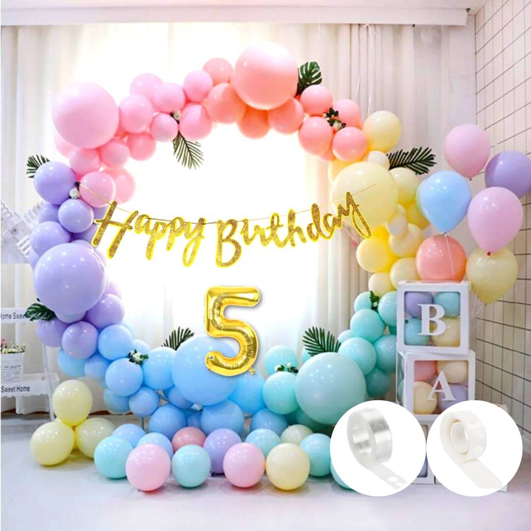 Pastel Balloons Multicolour - Pack of 50