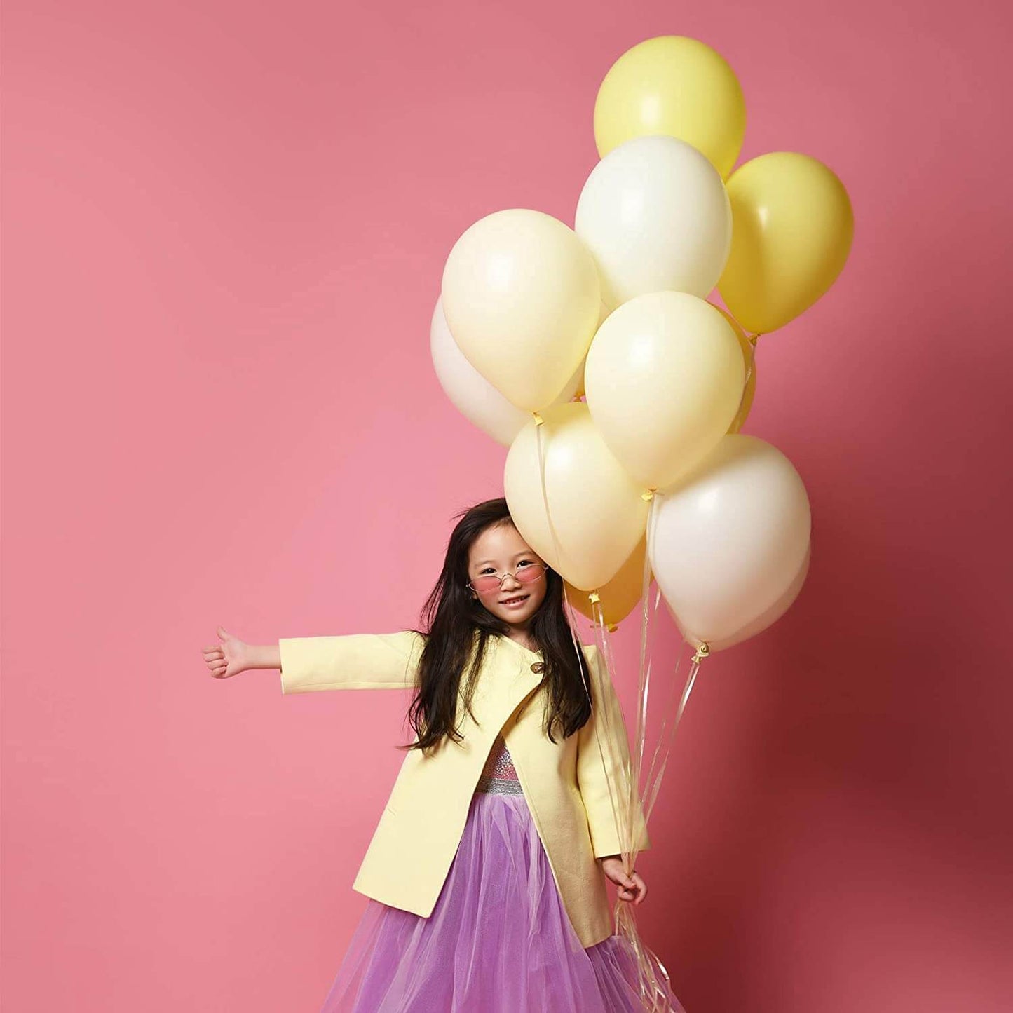 Pink & Purple Pastel Balloons - Pack of 50