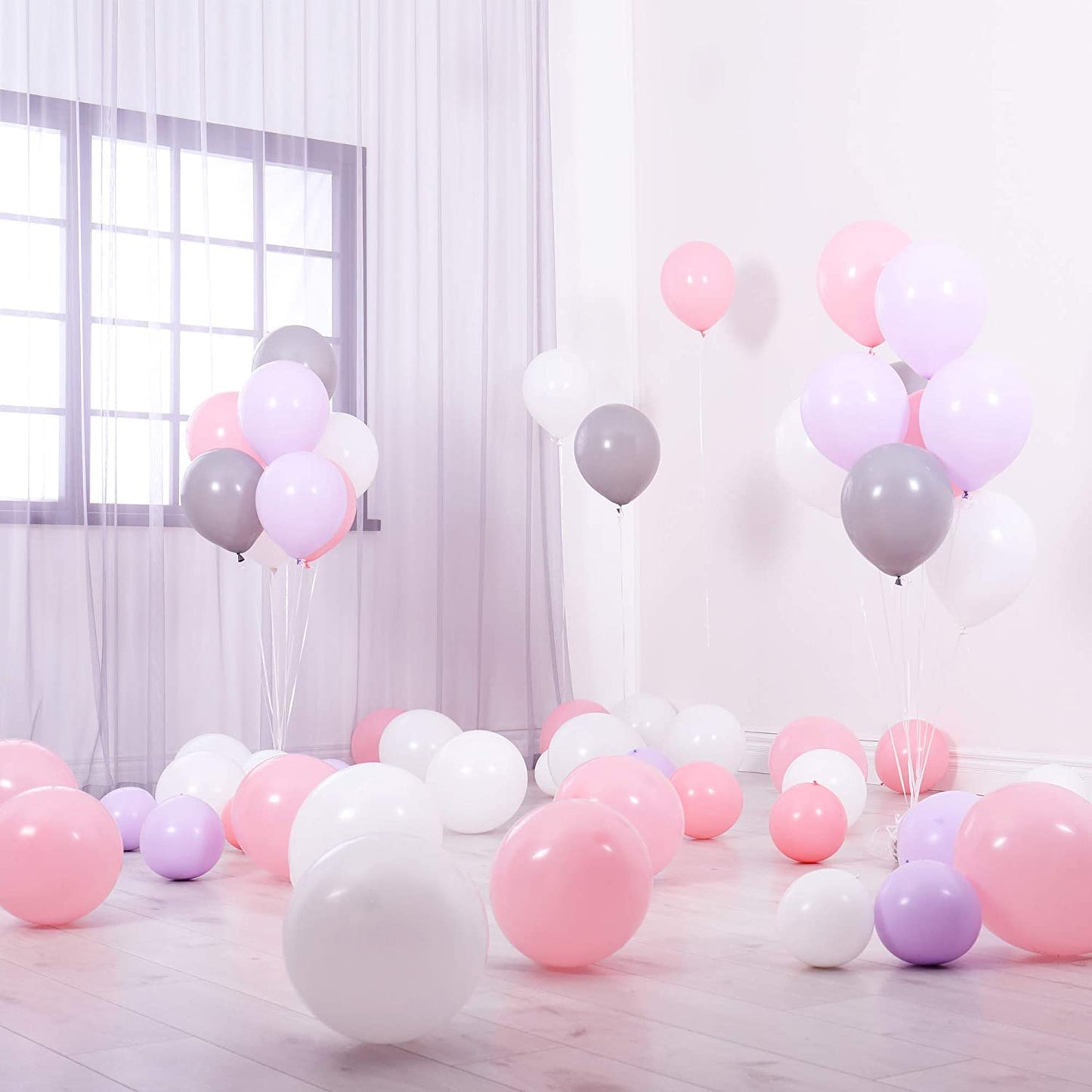 Pink & Purple Pastel Balloons - Pack of 50