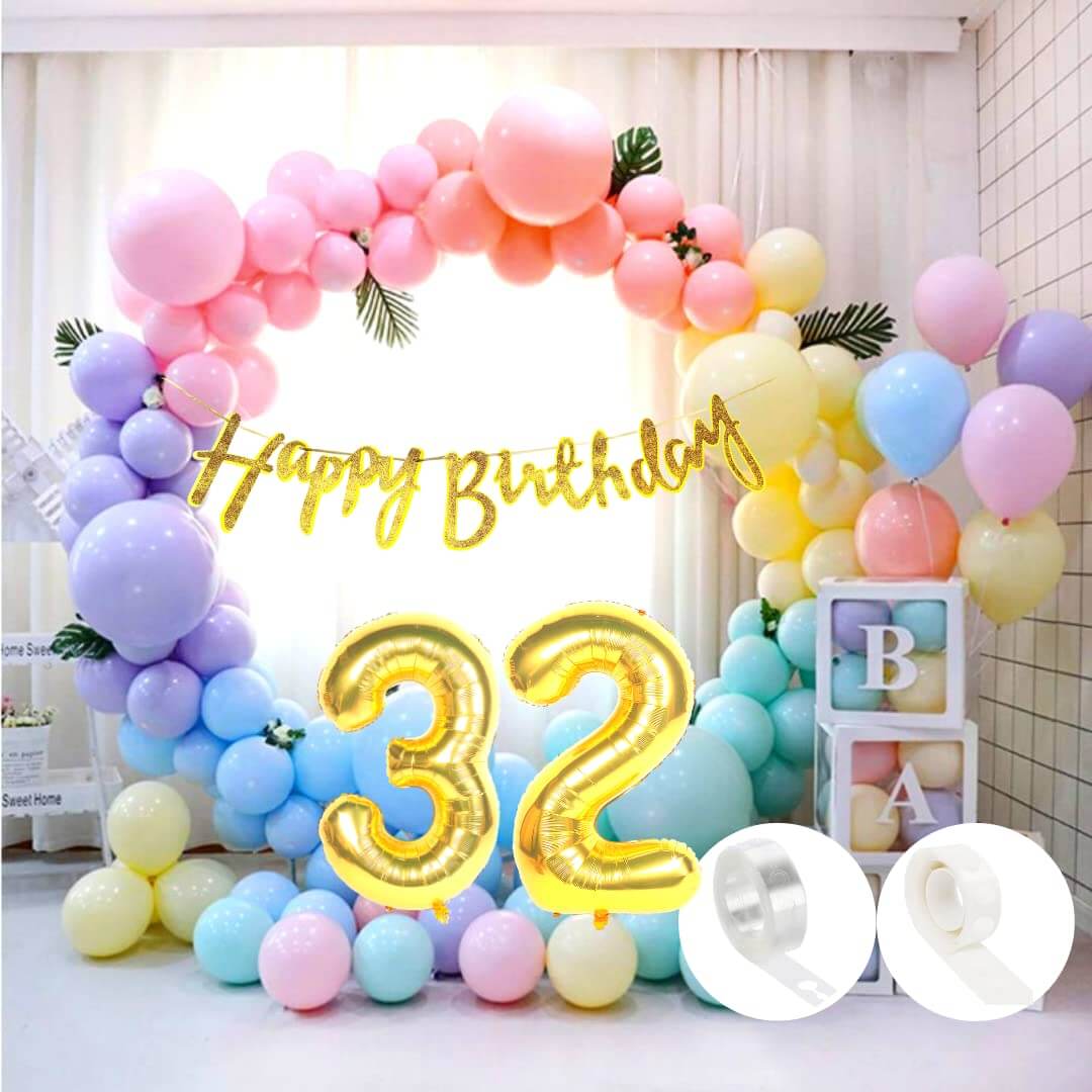 Pastel Balloons Multicolour - Pack of 50