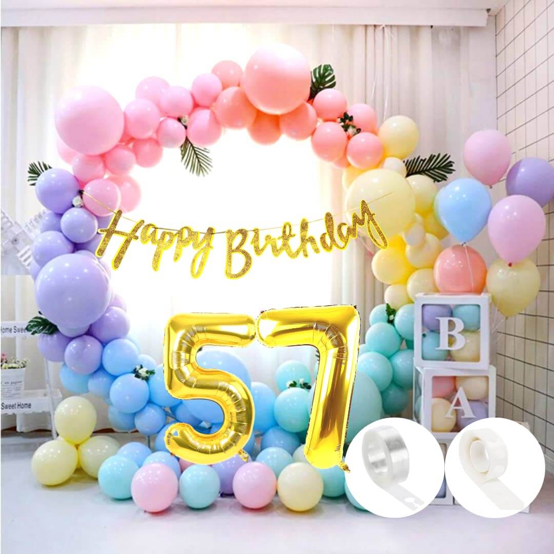 Pastel Balloons Multicolour - Pack of 50