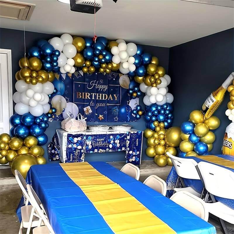 Golden Chrome Balloons - Pack of 25