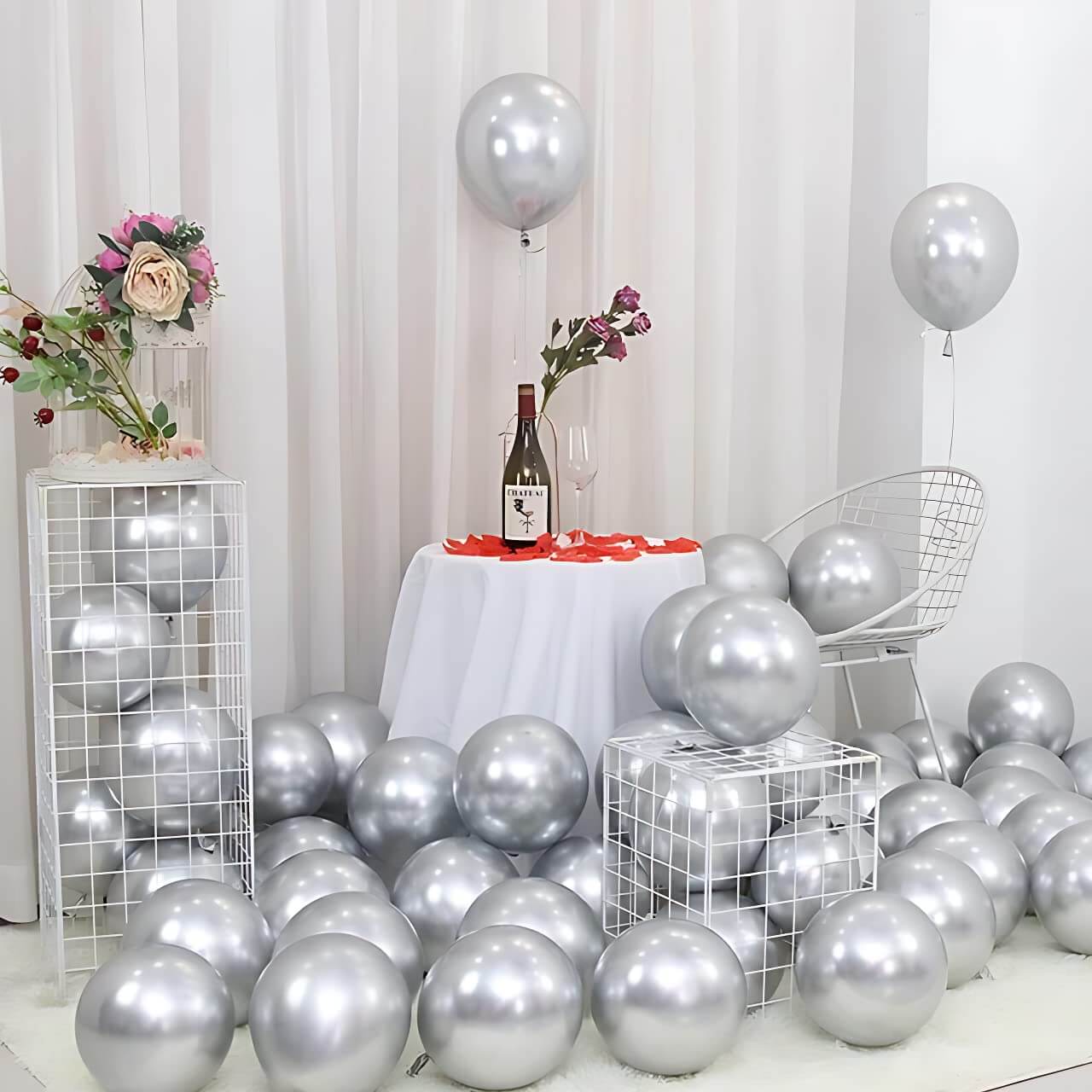 Golden Chrome Balloons - Pack of 25