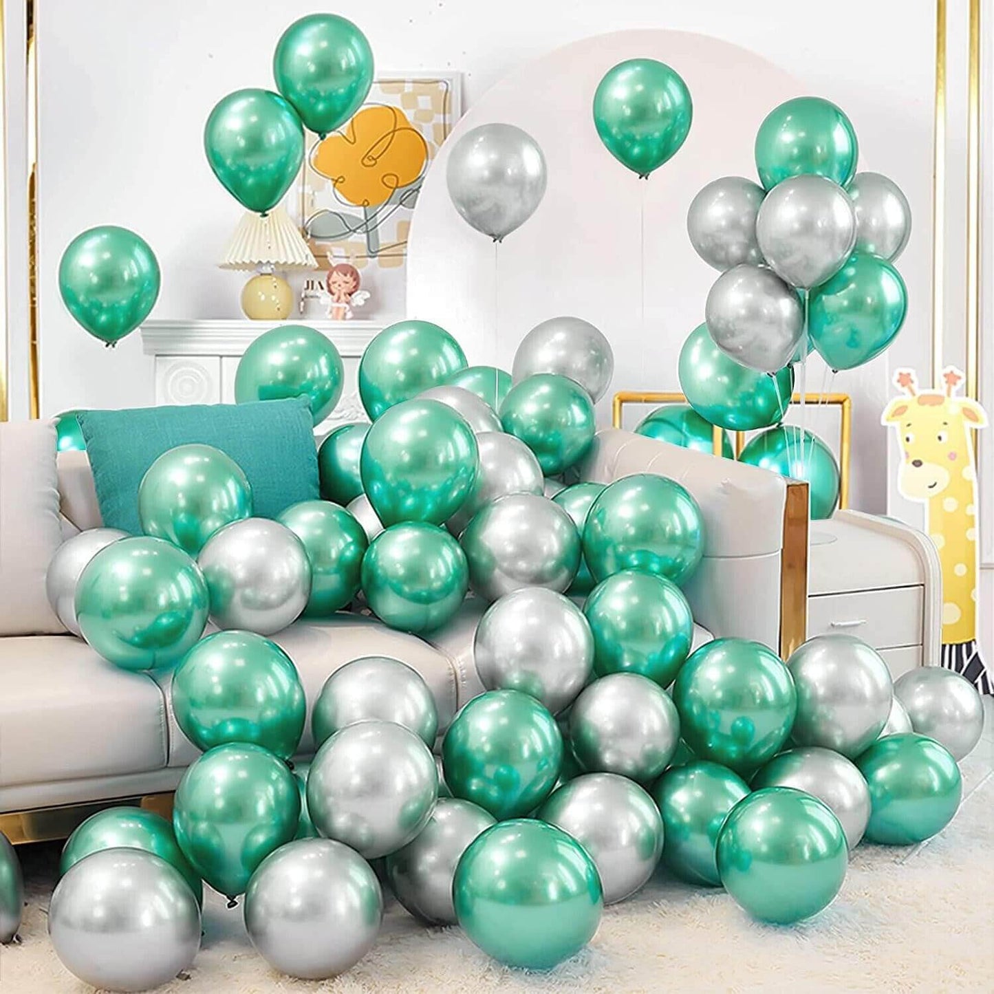 Golden Chrome Balloons - Pack of 25