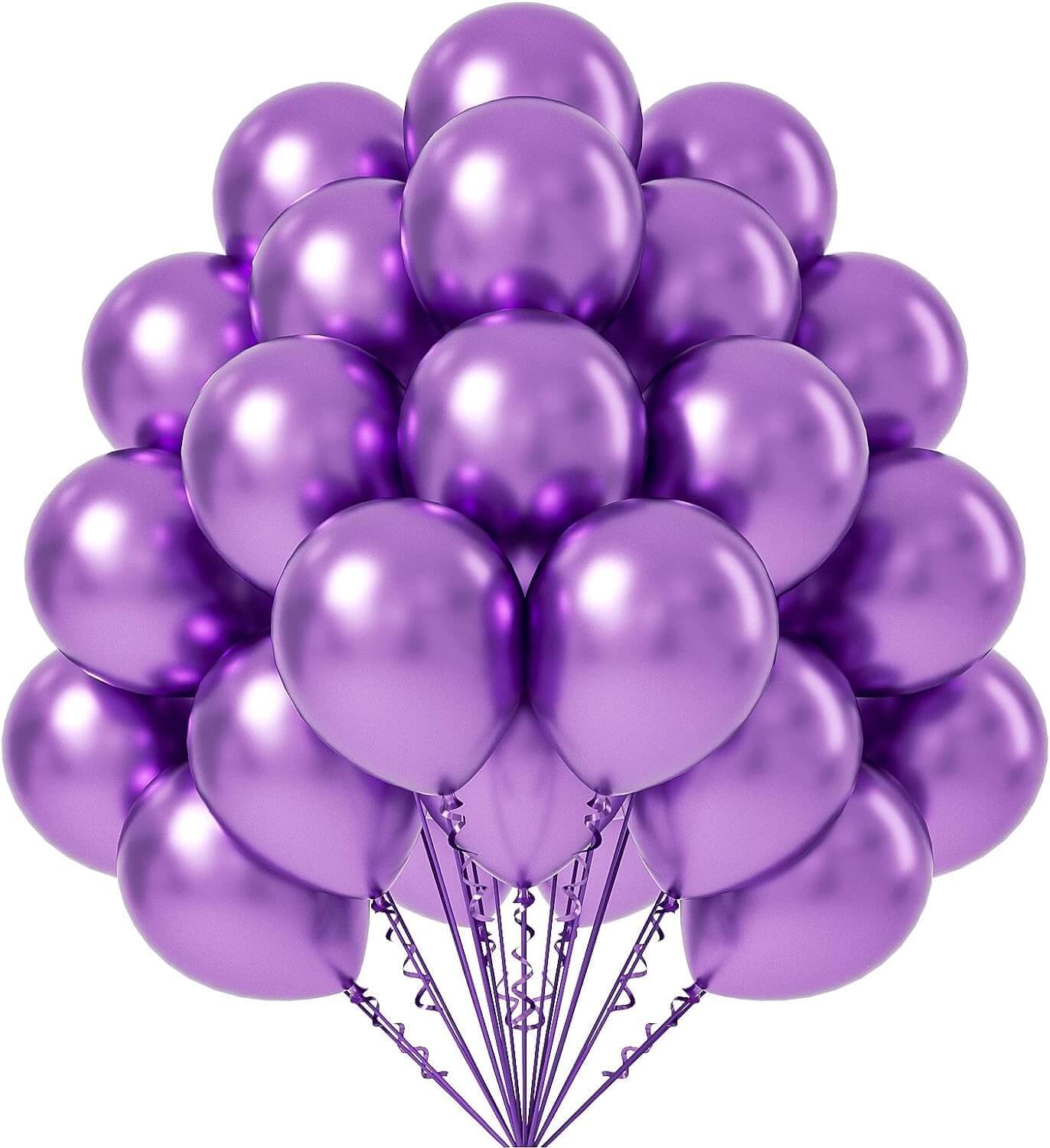 Golden Chrome Balloons - Pack of 25