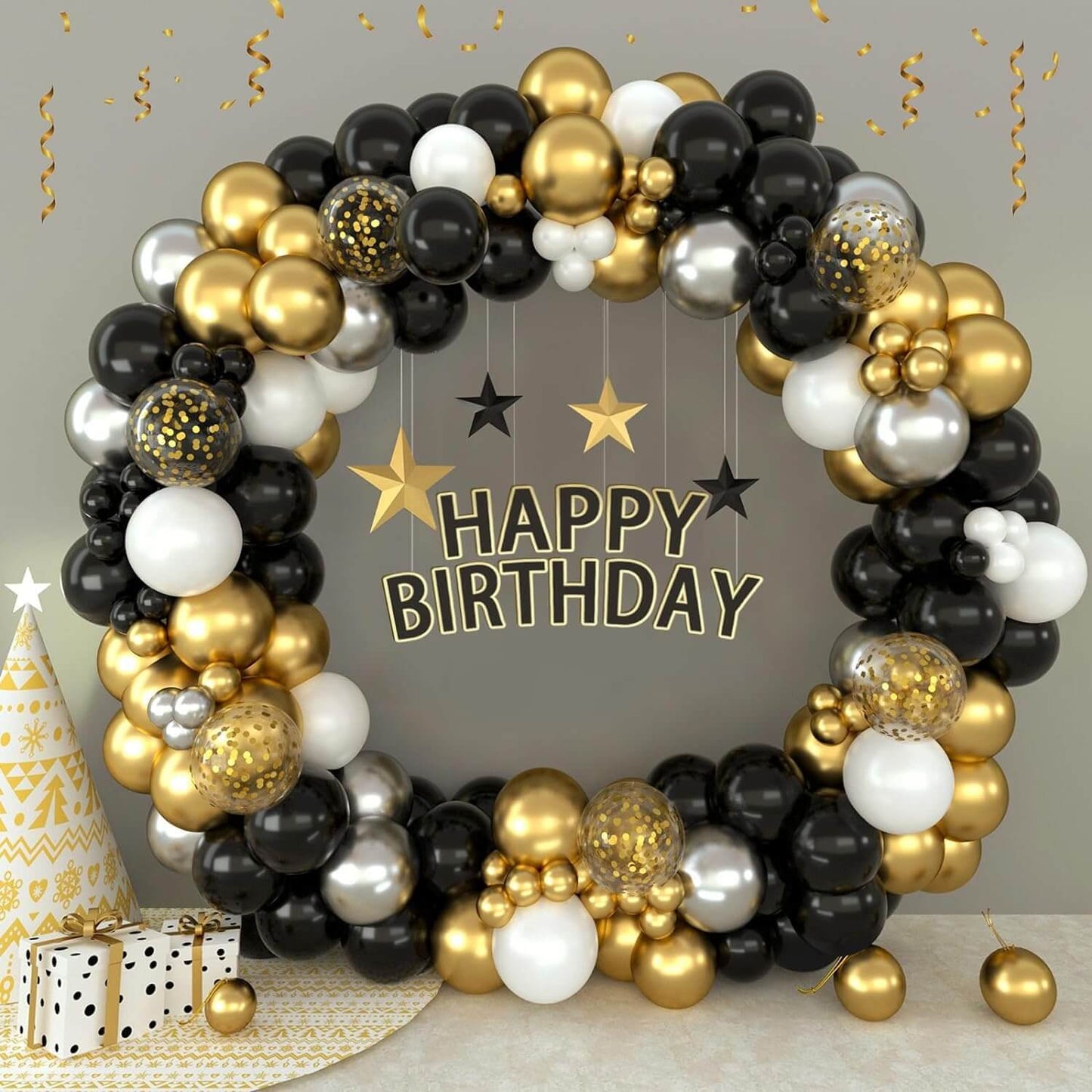 Golden Chrome Balloons - Pack of 25