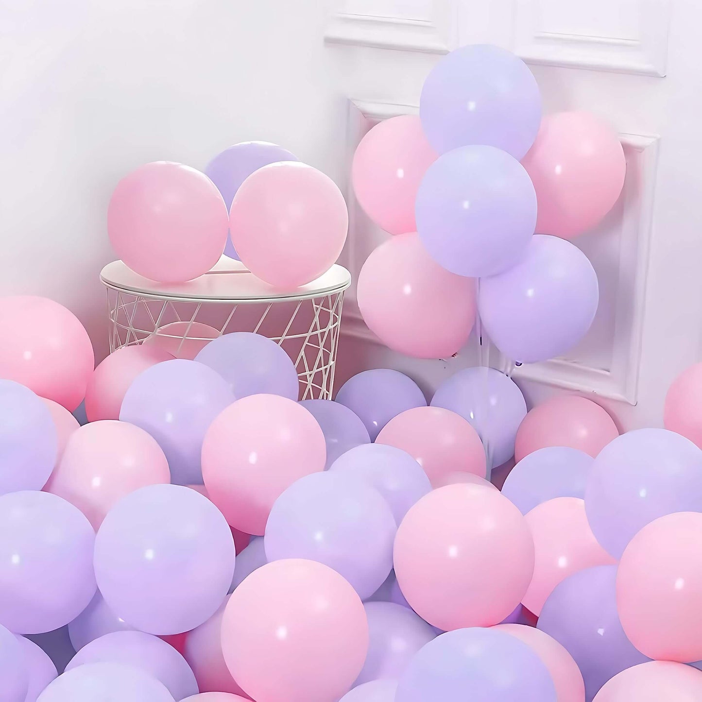 Pink & Purple Pastel Balloons - Pack of 50
