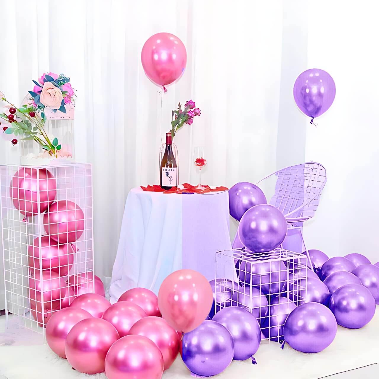 Golden Chrome Balloons - Pack of 25