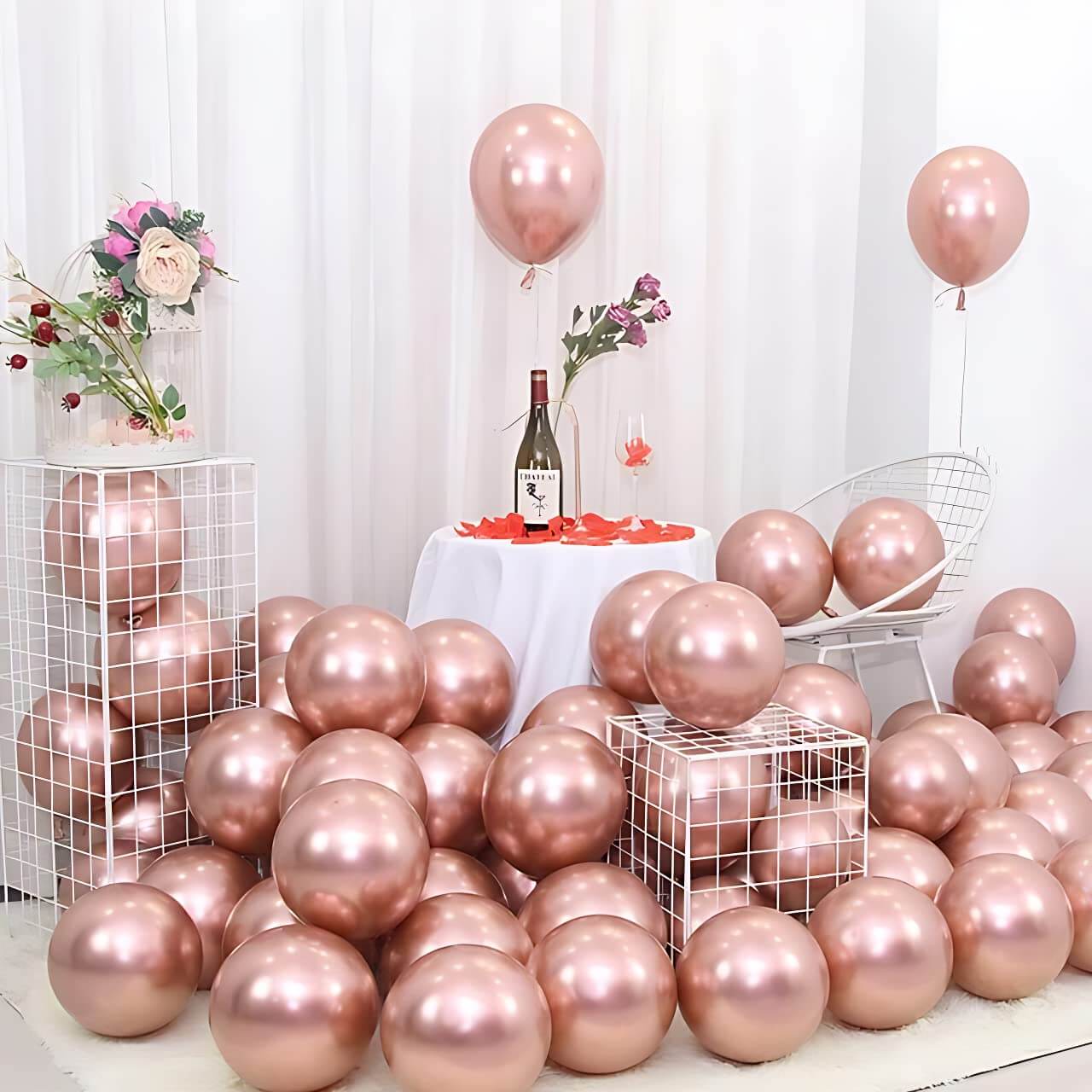 Golden Chrome Balloons - Pack of 25