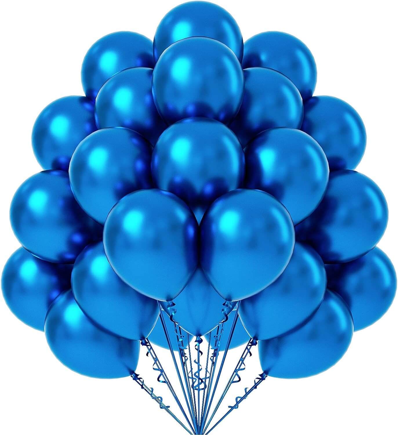 Golden Chrome Balloons - Pack of 25