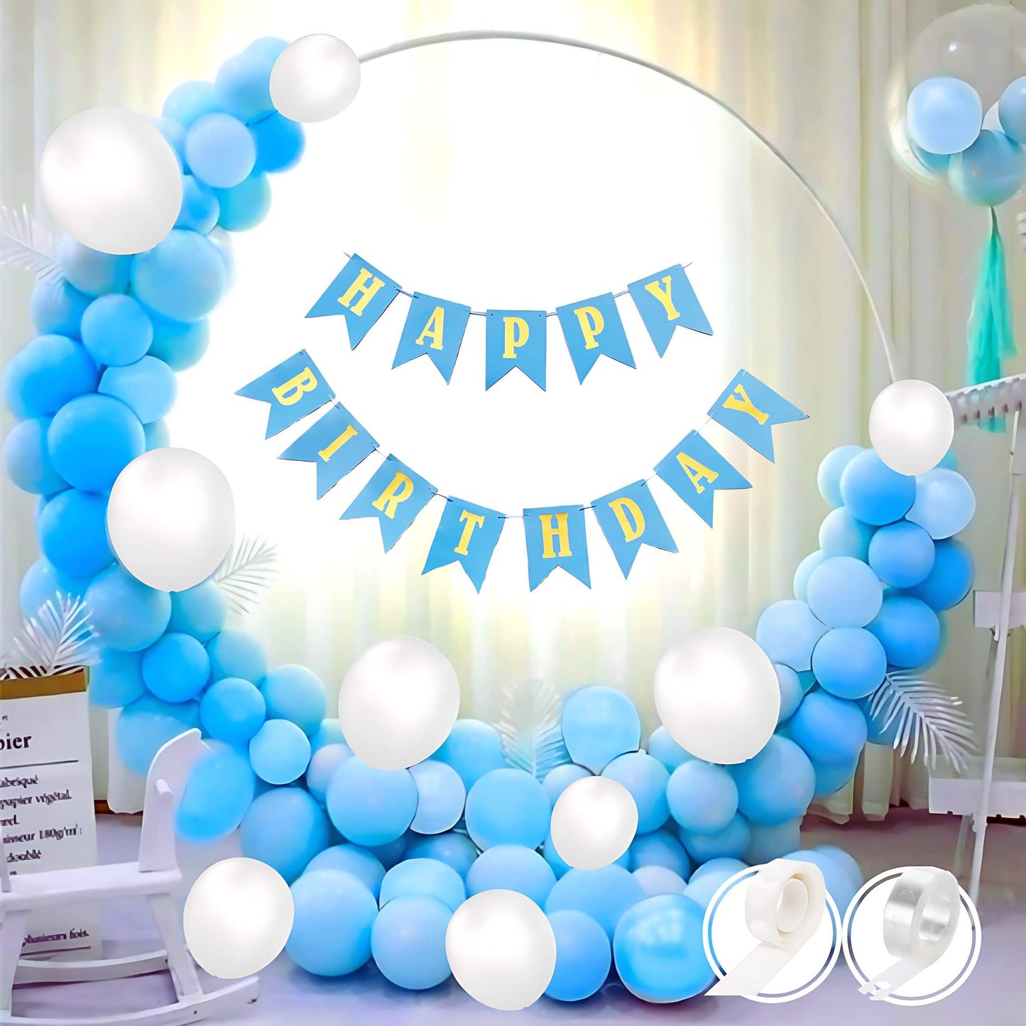 Mint Green Birthday Decoration Kit - 53 Pcs