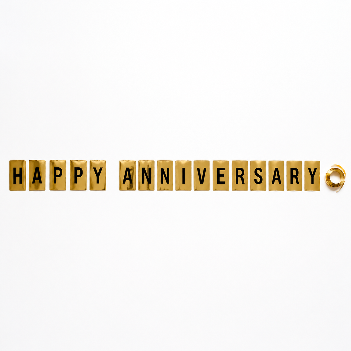 Happy Anniversary Foil Banner