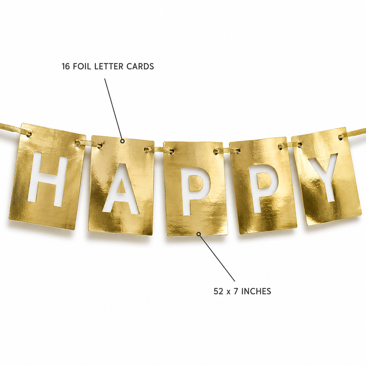 Happy Anniversary Foil Banner