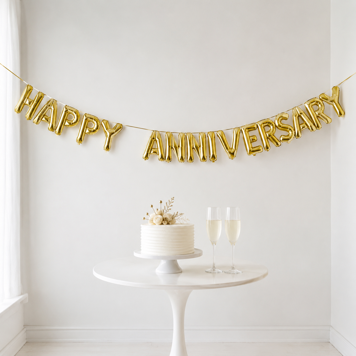 Happy Anniversary Foil Banner