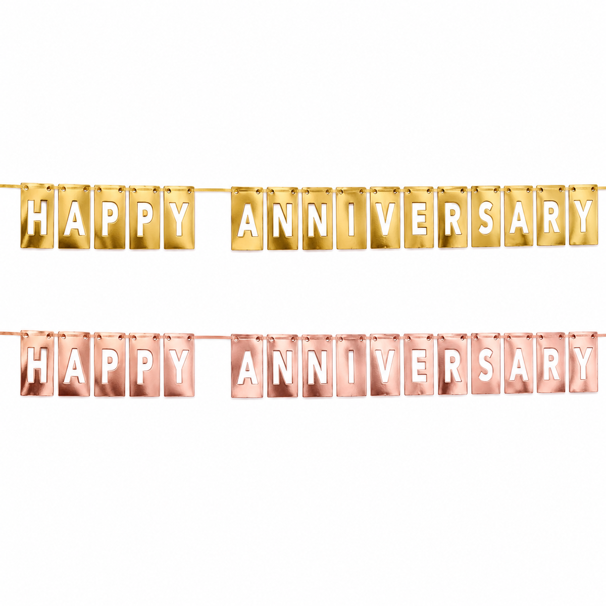 Happy Anniversary Foil Banner