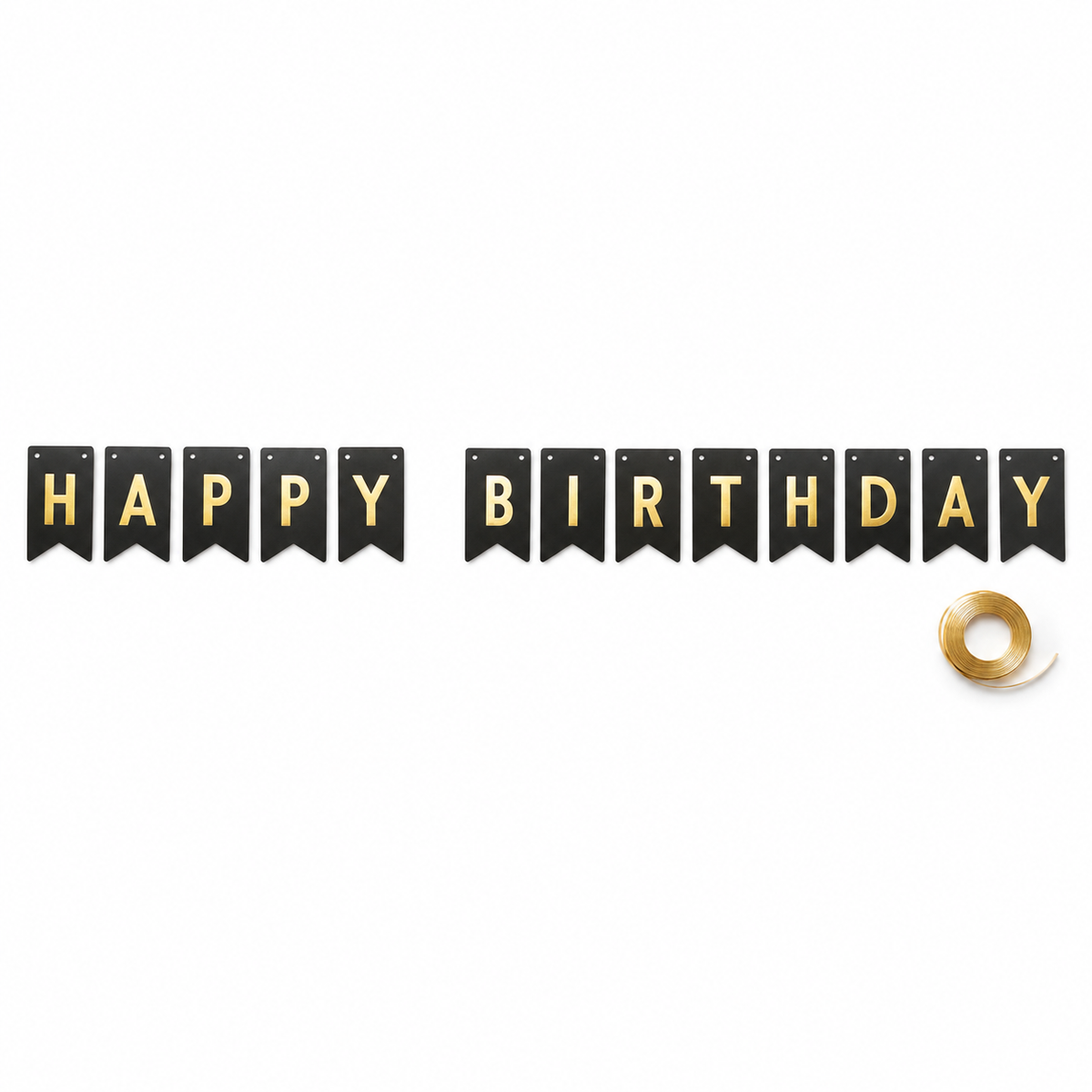 Happy Birthday Cardstock Banner – 13 Pcs