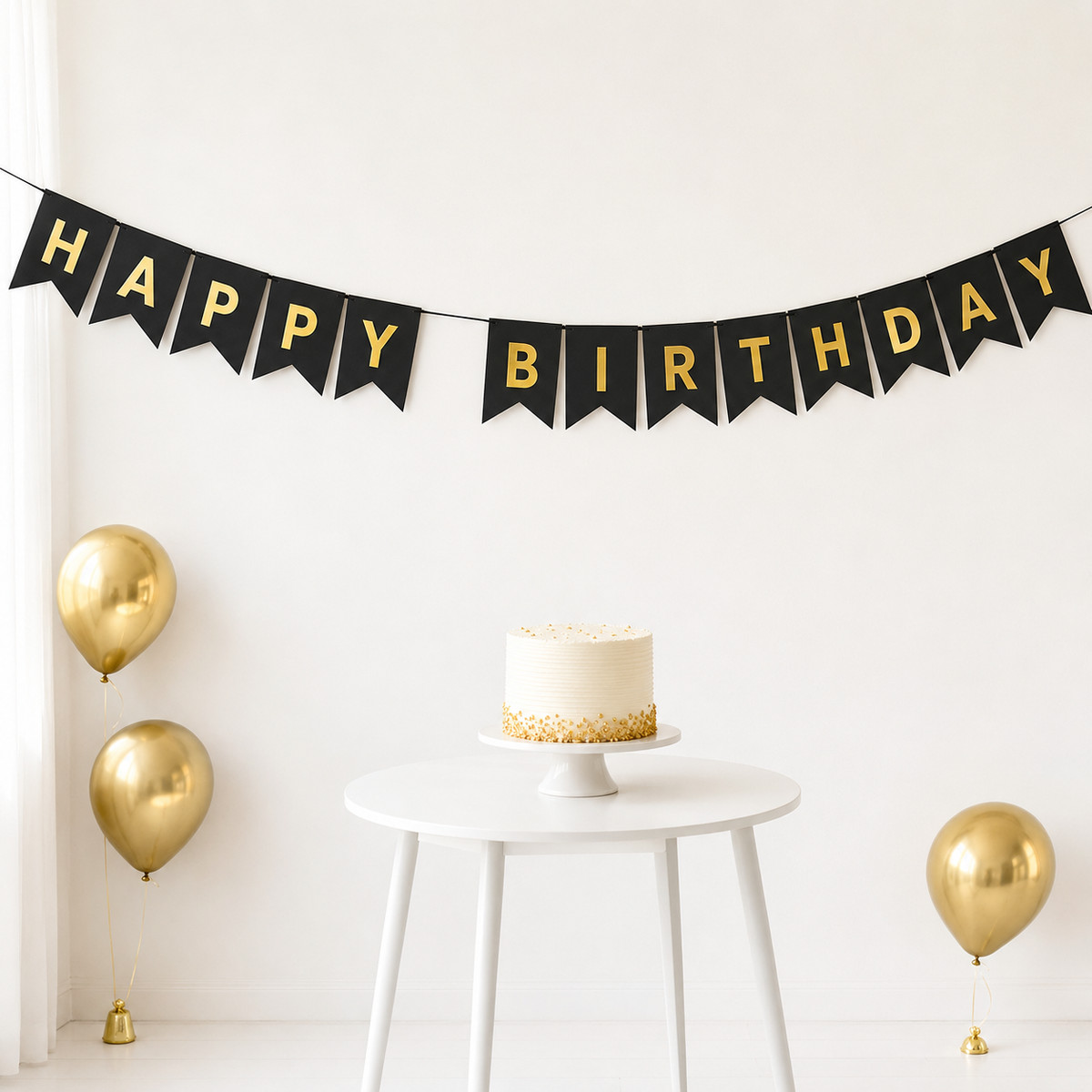 Happy Birthday Cardstock Banner – 13 Pcs