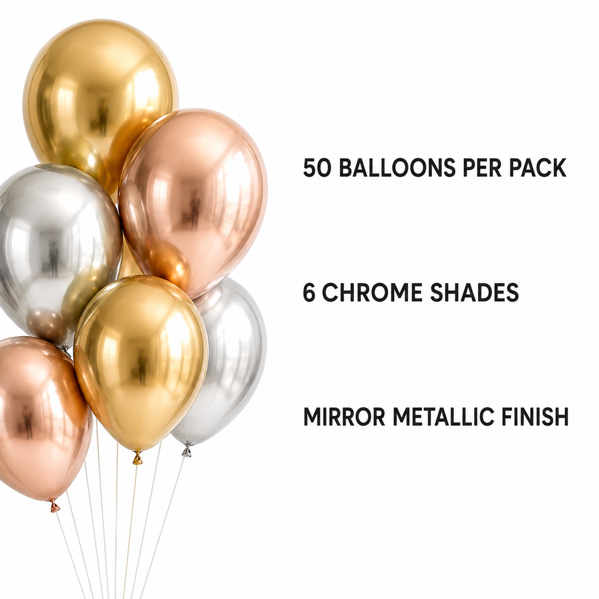 Chrome Balloons – Pack of 50