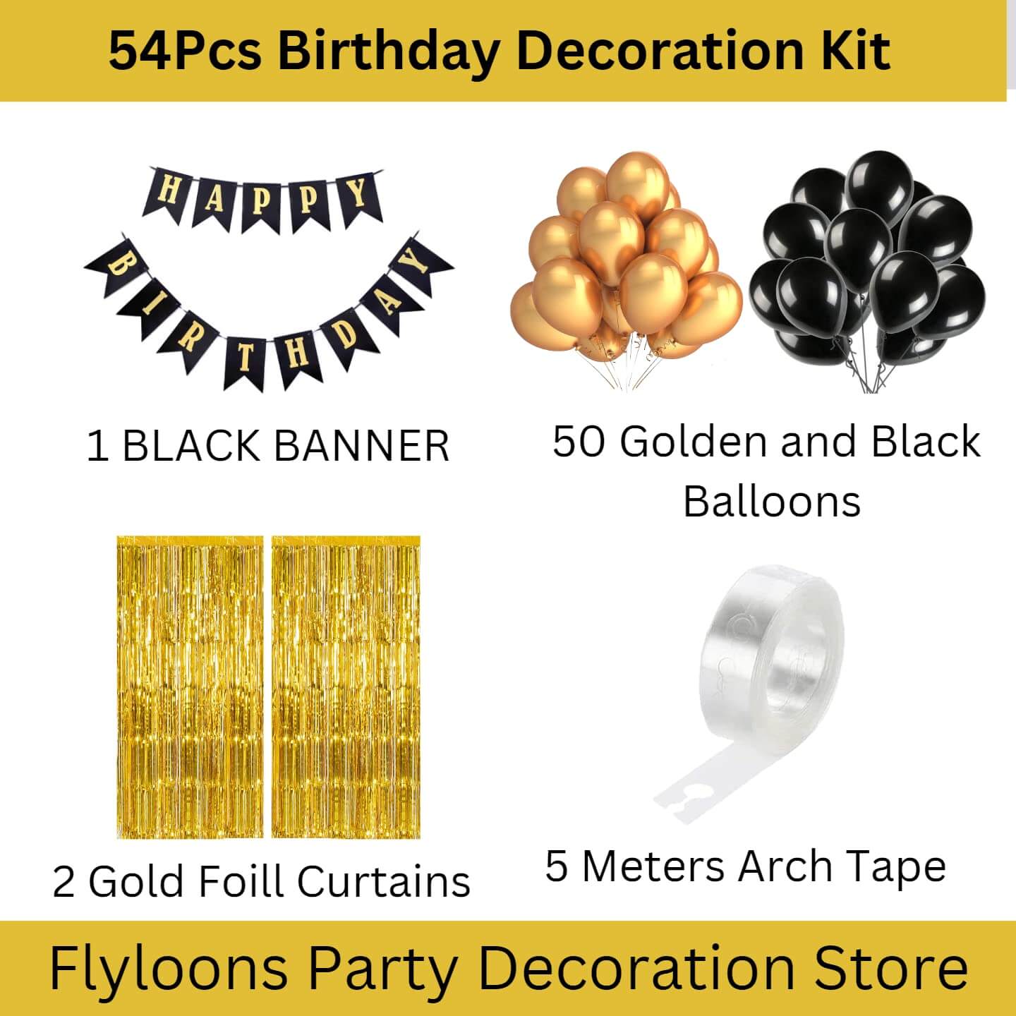 Mint Green Birthday Decoration Kit - 53 Pcs