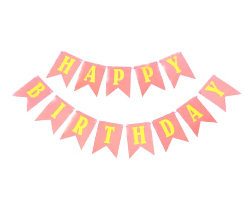 Pink & Gold Birthday Decoration Kit - 52 Pcs