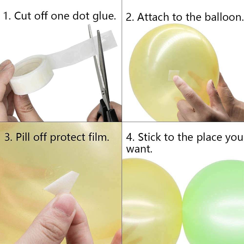 Balloon Decoration Combo - Pump, Glue Dots & Arch Strip