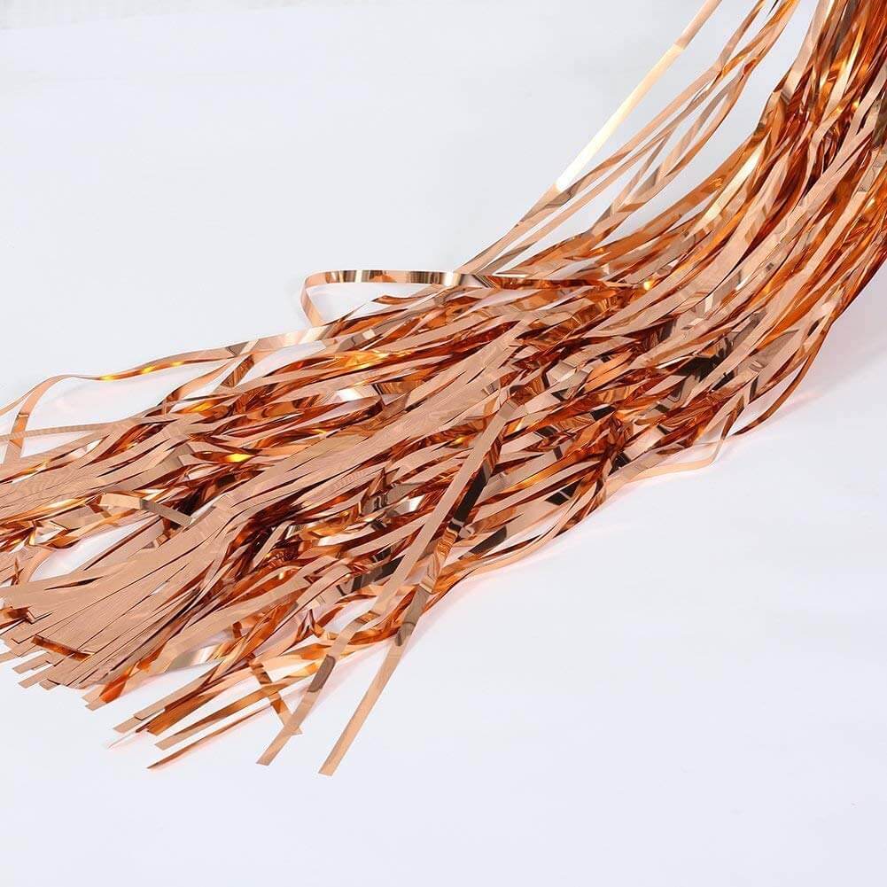 Rose Gold Foil Curtain Backdrop - Pack of 2
