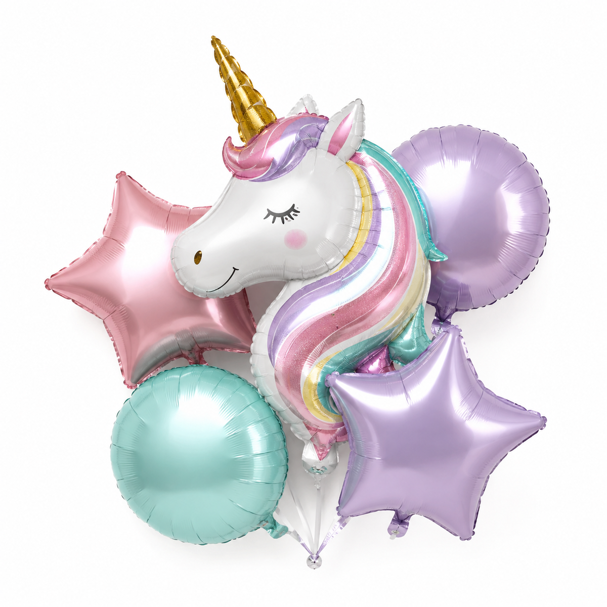 Theme Foil Balloon Set – 5 Pcs