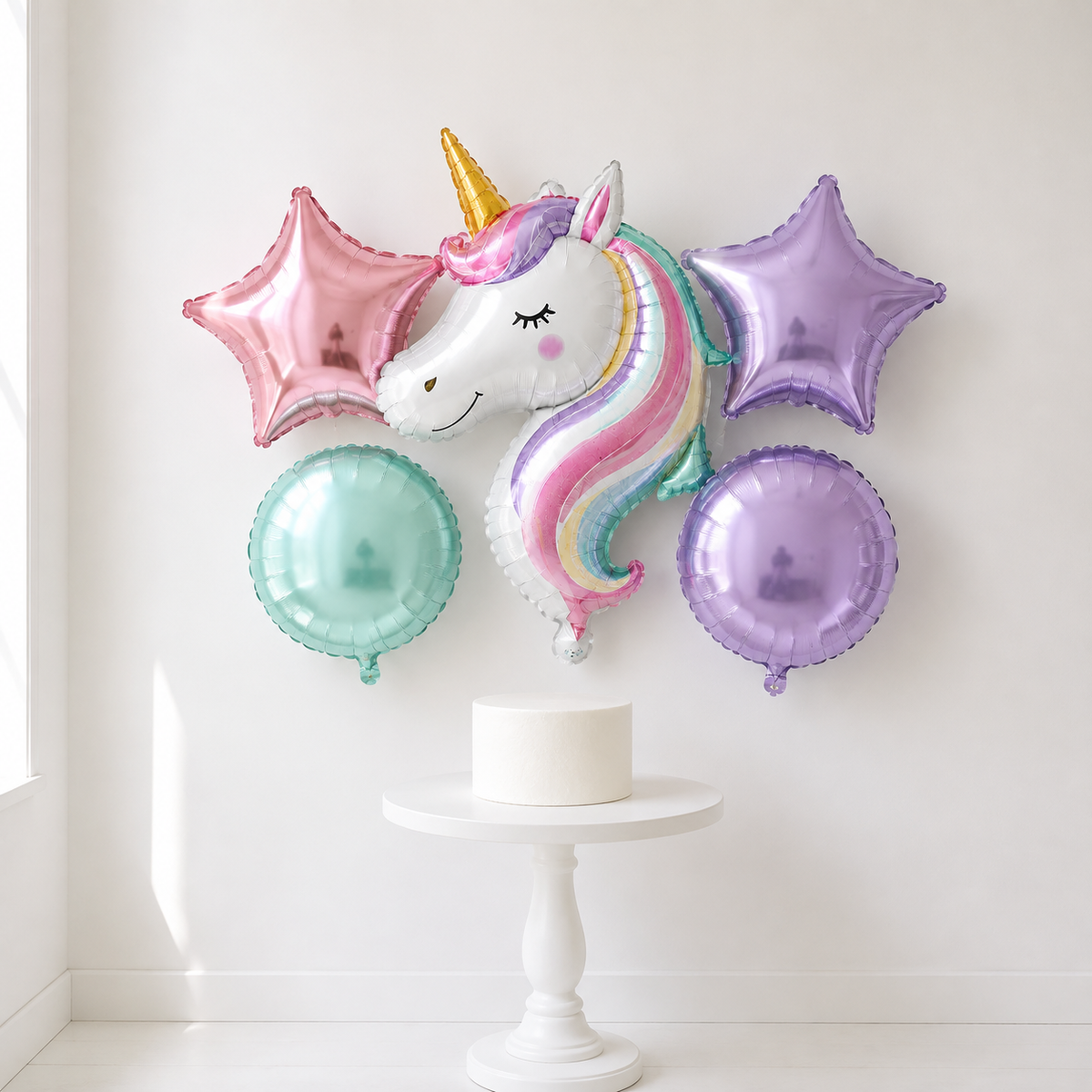 Theme Foil Balloon Set – 5 Pcs