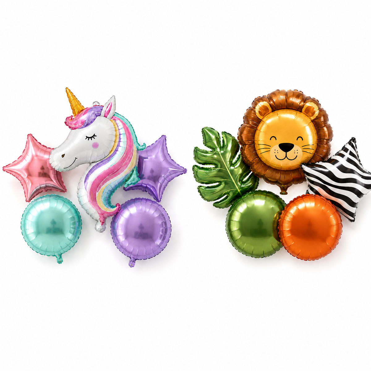 Theme Foil Balloon Set – 5 Pcs